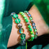 Mistletoe | Silver | Galaxy Glass Bead Bracelet